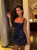 Vestido Curto Paetê Modern Pérola