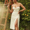 Vestido Midi Floral Fenda Lateral – Elegância e Feminilidade